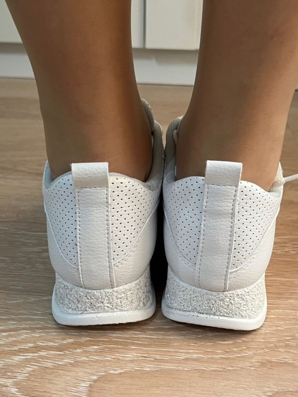 Beyaz Simli Taban Kadın Sneakers