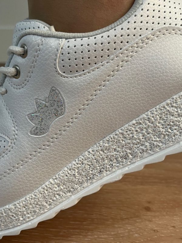 Beyaz Simli Taban Kadın Sneakers