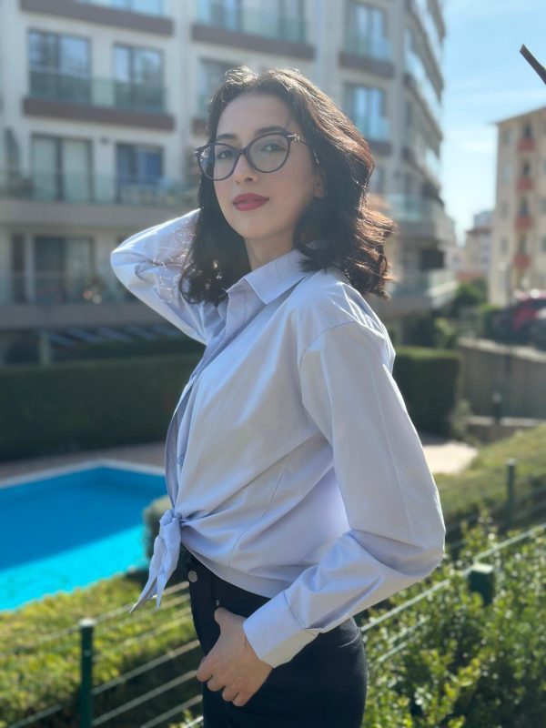 Poplin gömlek- Bebek mavi rengi