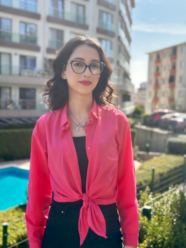 Poplin gömlek -Pembe rengi